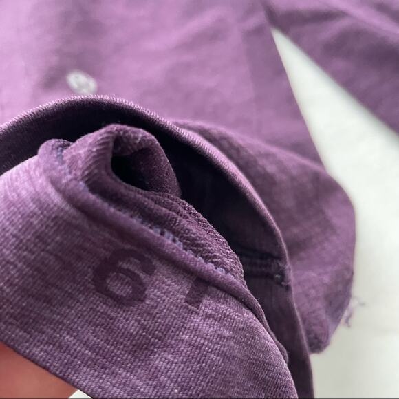 Lululemon Athletica in the flow crop deep Zinfandel yoga wicking size 6 - Picture 8 of 9